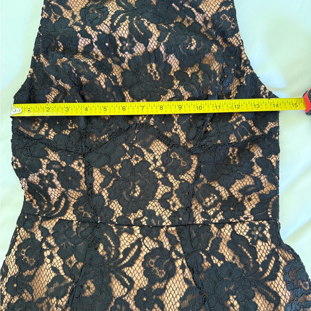 French Connection Black and Tan Halter Sheath Mini Dress - Picture 8 of 10